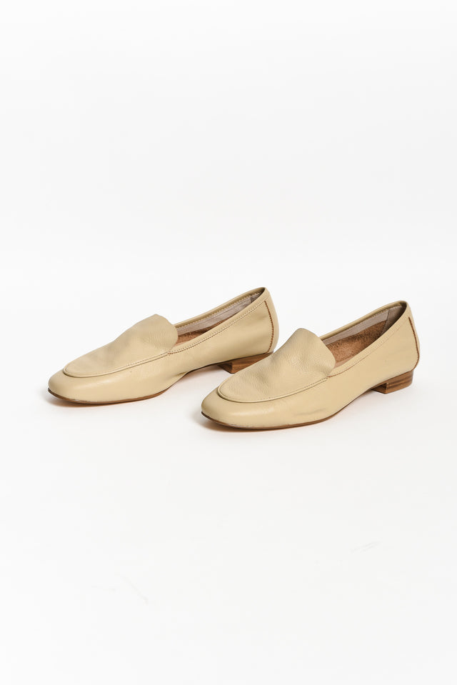 Avery Cream Leather Loafer