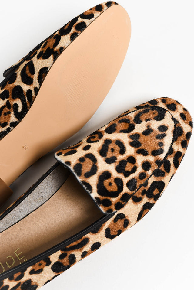 Avery Leopard Leather Loafer
