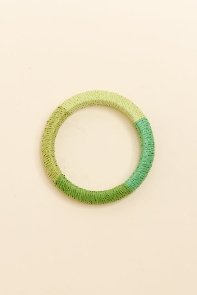 Barbados Green Woven Bangle