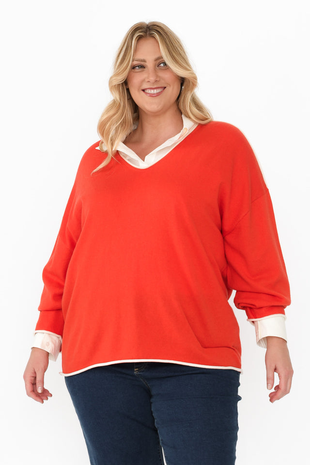 plus-size,curve-tops,plus-size-sleeved-tops,plus-size-cotton-tops,plus-size-winter-clothing,curve-knits-jackets,plus-size-jumpers,alt text|model:Caitlin image 9