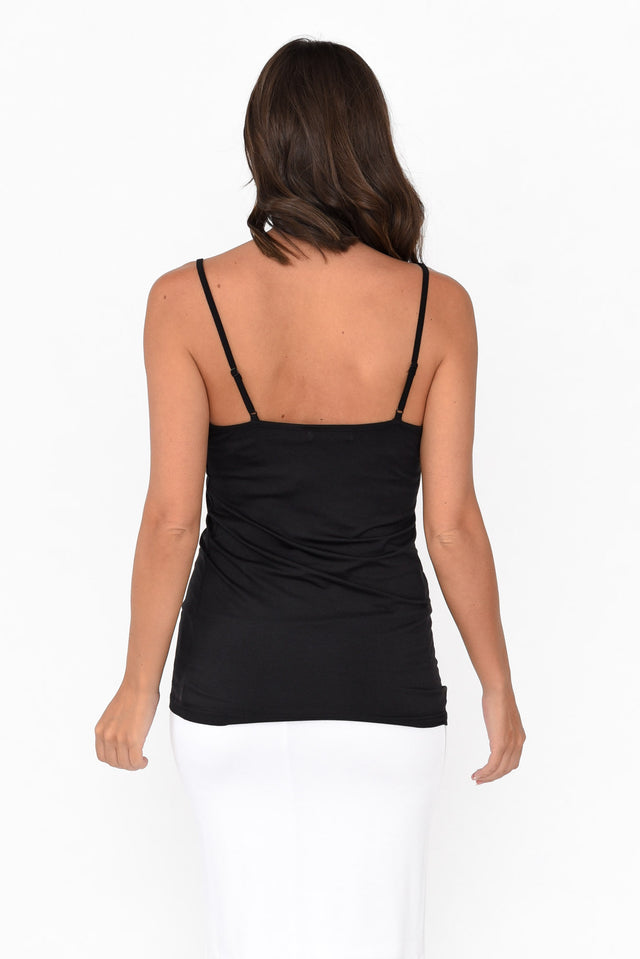 Black Bamboo Slip Cami