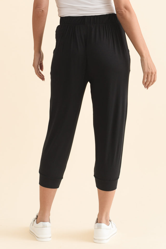 Black Tokyo Slouch Pants,Brunette model,alt text|model:MJ image 6