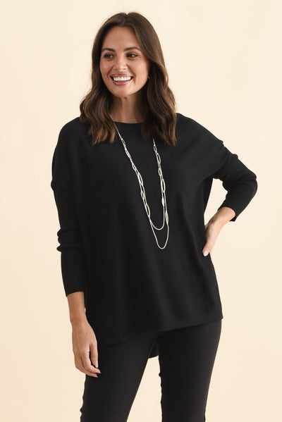 Blakely Black Batwing Jumper