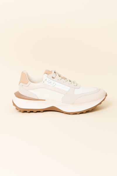 Blithe Cream Leather Sneaker