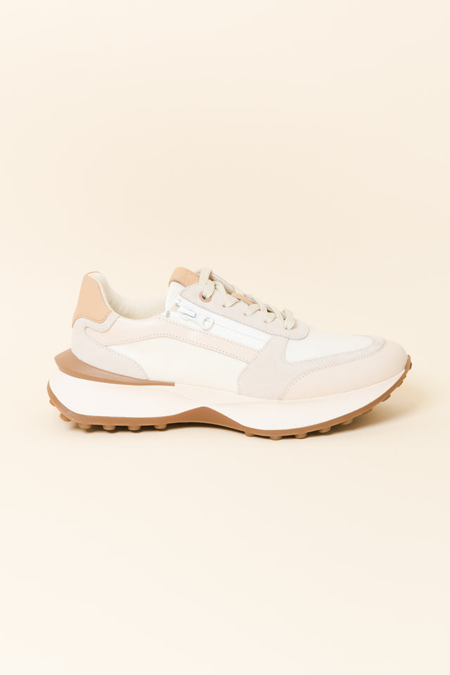 Blithe Cream Leather Sneaker image 1