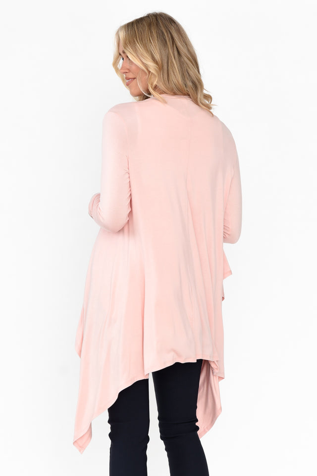 Blush Bamboo Waterfall Cardigan