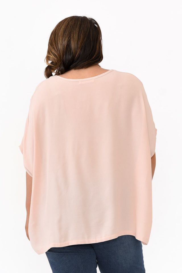 Blush Pink Drape Top