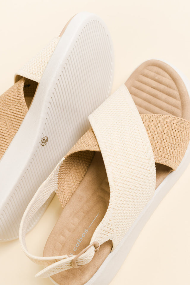 Bogota Cream Knit Platform Sandal image 4