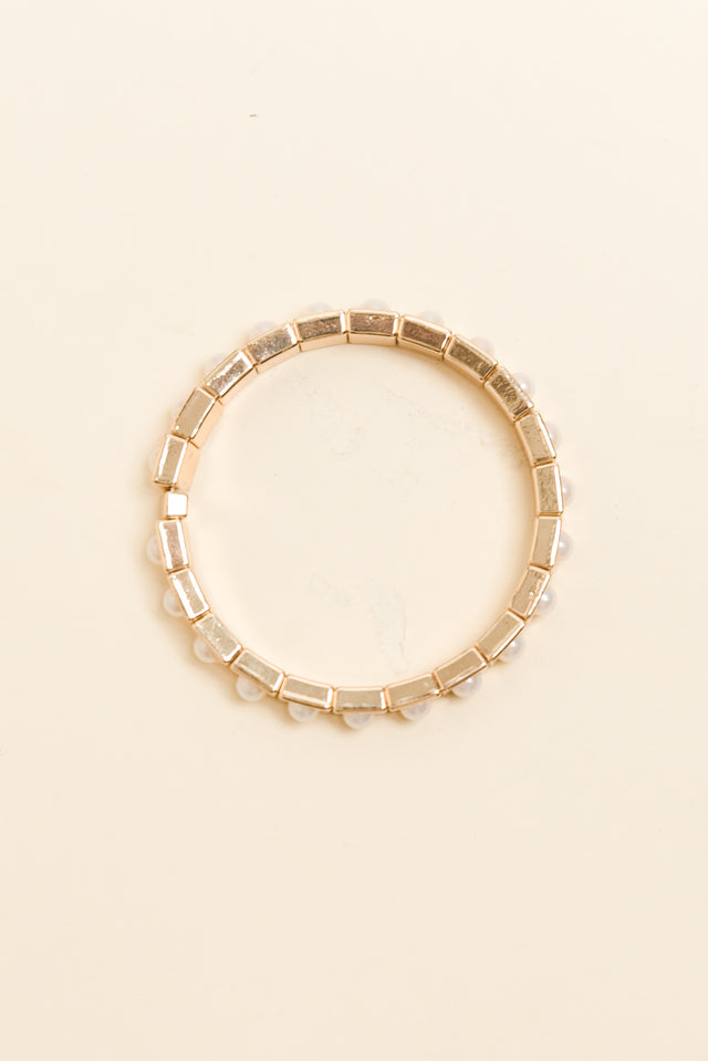 Bonnie Gold Beaded Pearl Bracelet image 2