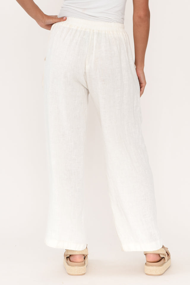 Boston Cream Linen Pocket Pants,Brunette model,alt text|model:Brontie image 5