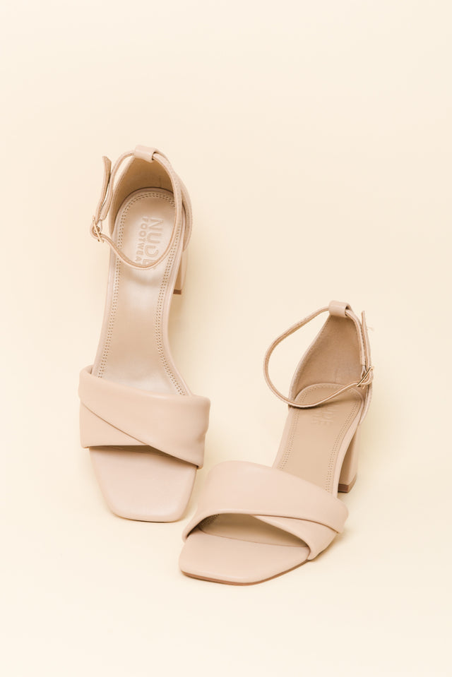 Britt Nude Leather Heel