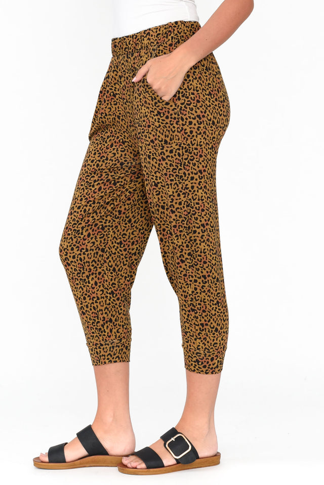 Brown Animal Tokyo Slouch Pants