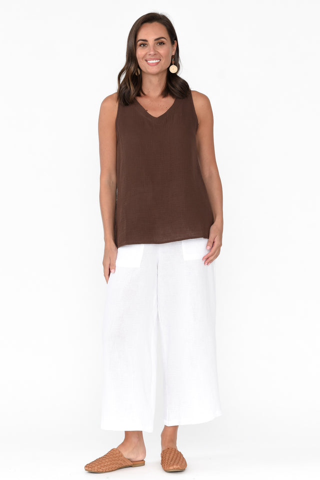 Byron Chocolate Cotton Tank