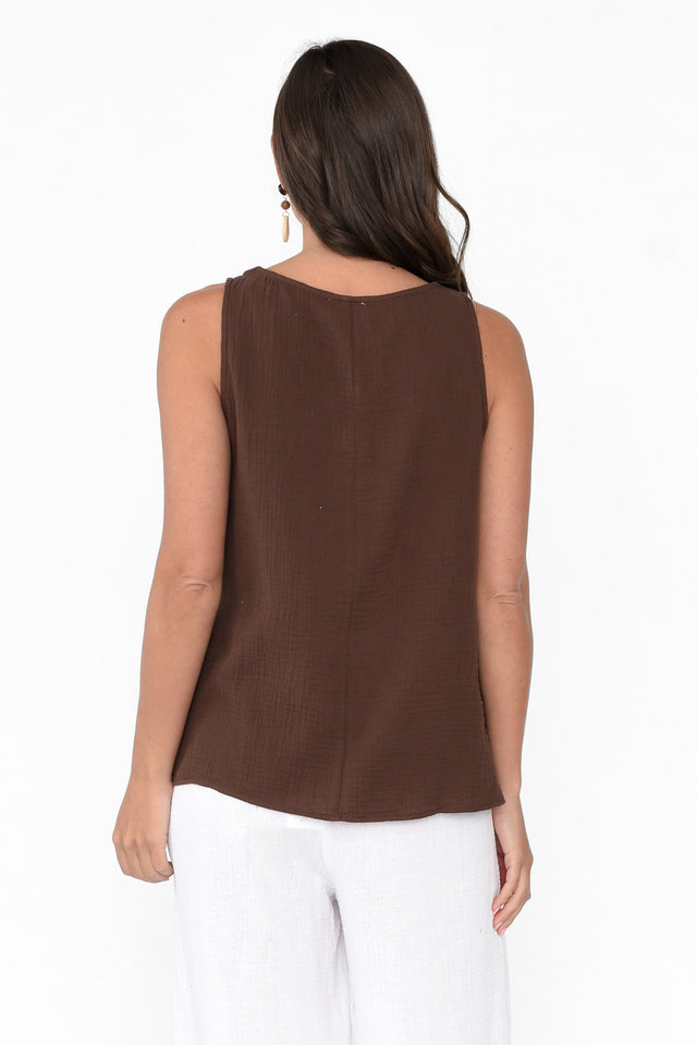 Byron Chocolate Cotton Tank
