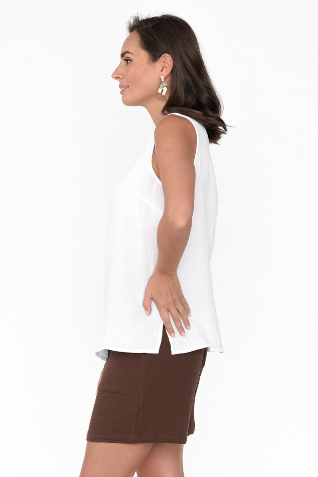 Byron White Cotton Tank