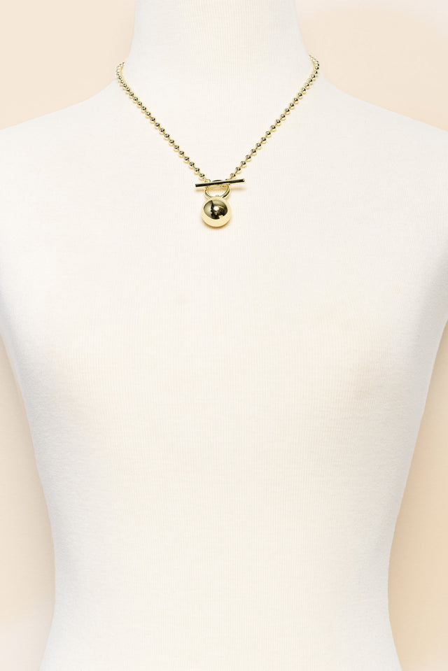 C Minor Gold Pendant Necklace