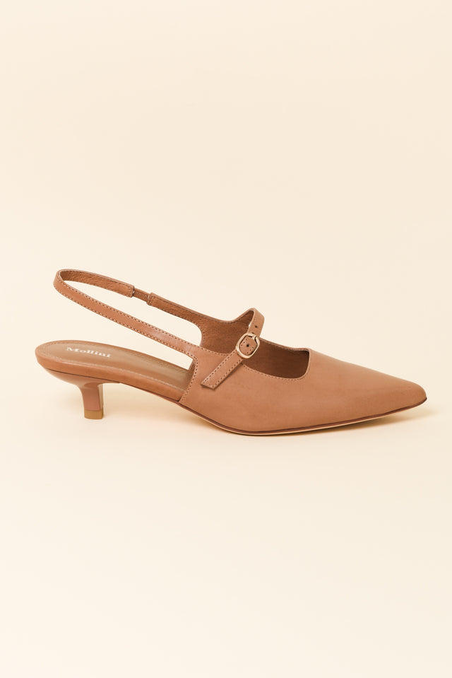 Candor Brandy Leather Slingback Heel image 1