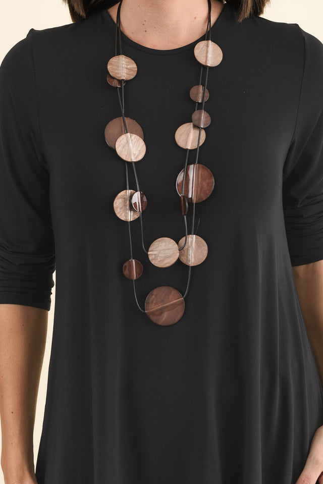 Buttery Carla Black Top,Brunette model,alt text|model:MJ image 6