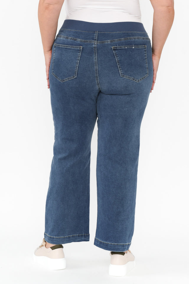 Carpenter Blue Denim Stretch Jeans,Blonde model,alt text|model:Caitlin image 16