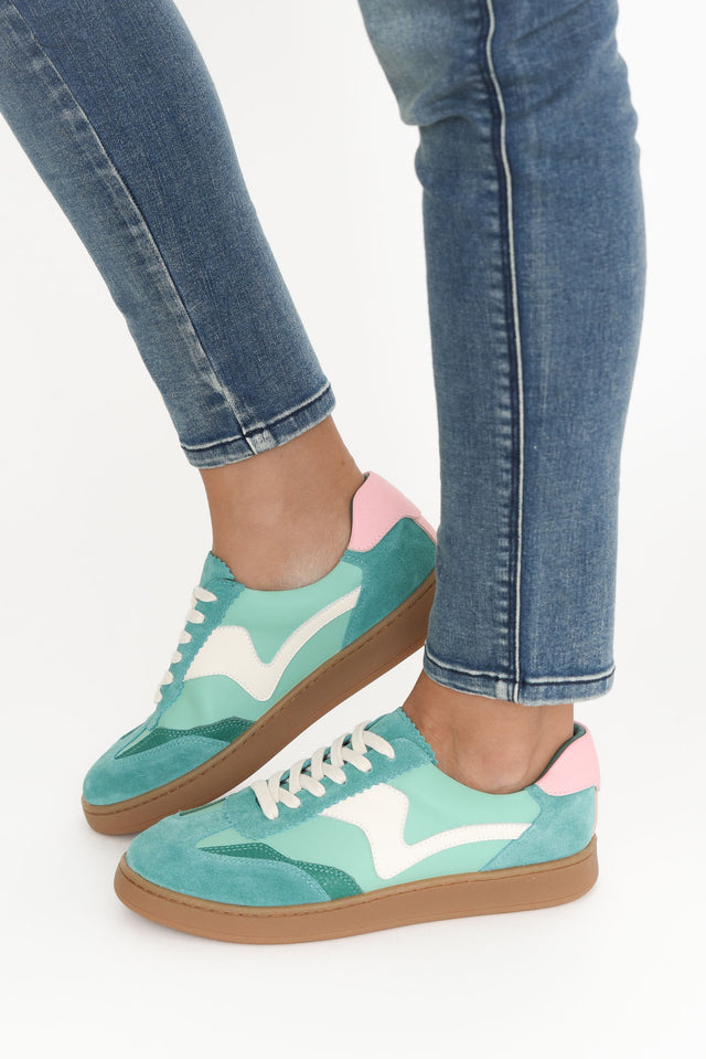 Castro Green Suede Leather Sneaker image 5