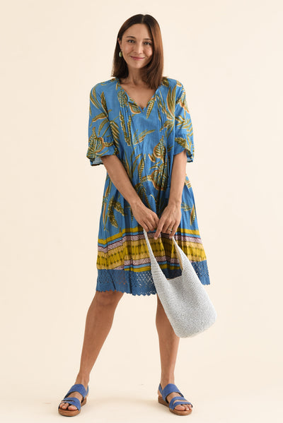 Cayman Blue Island Cotton Tunic Dress