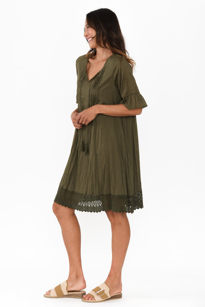 Cayman Teal Cotton Tunic Dress