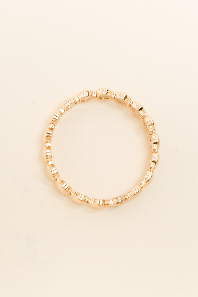 Chantilly Gold Shell Beaded Bracelet image 2