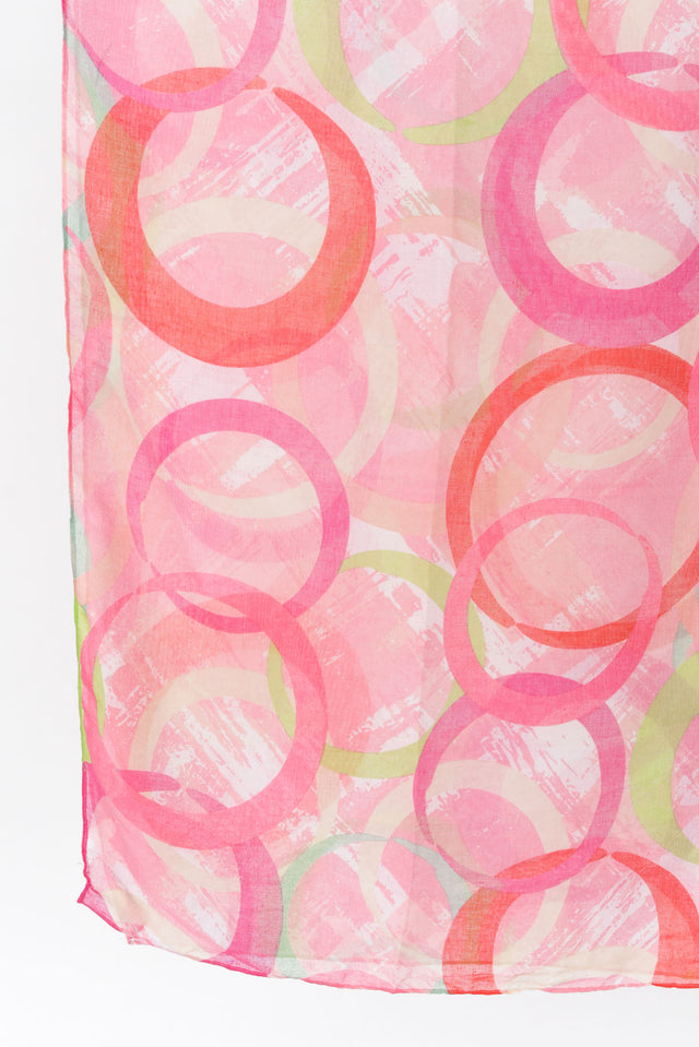Claris Pink Swirl Scarf image 3