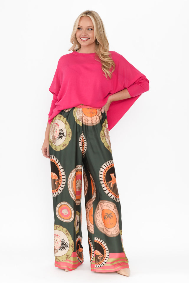 Clarity Hot Pink Knit Jumper,alt text|model:brookel image 7