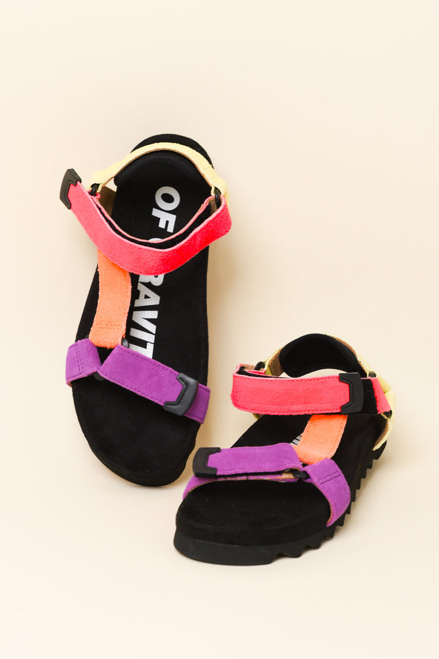 Cohen Neon Pop Suede Velcro Sandal image 2