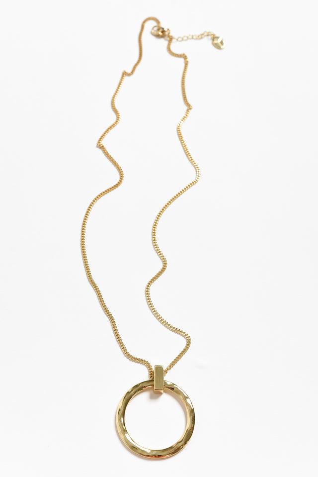 Coraline Gold Circle Chain Necklace