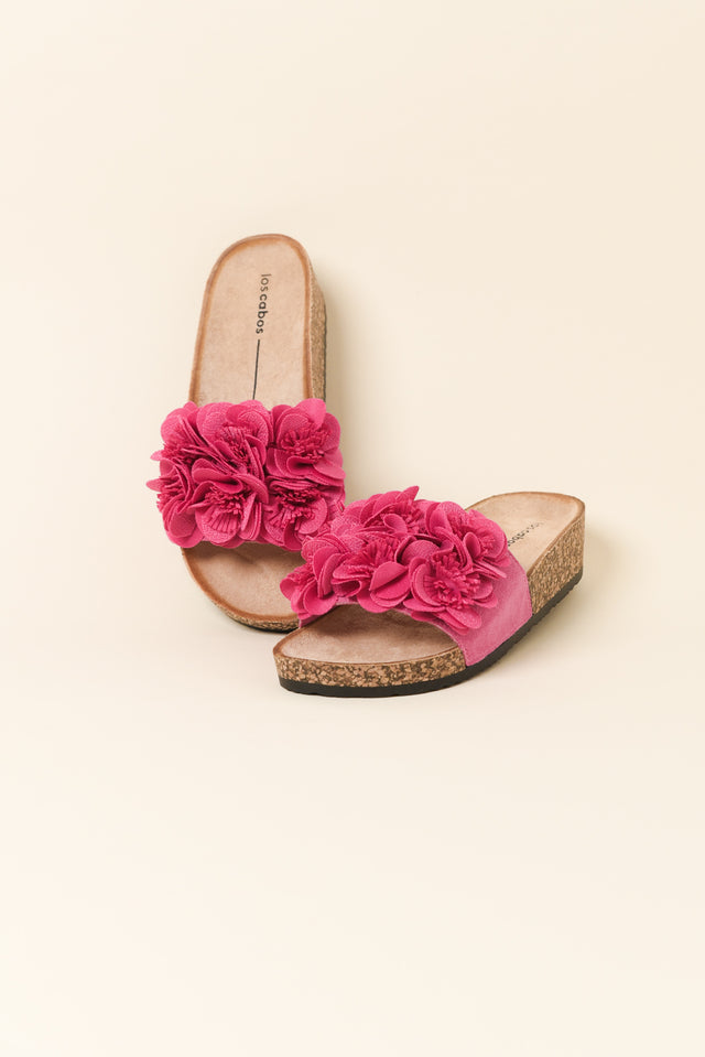 Corsage Hot Pink Flower Slide image 3
