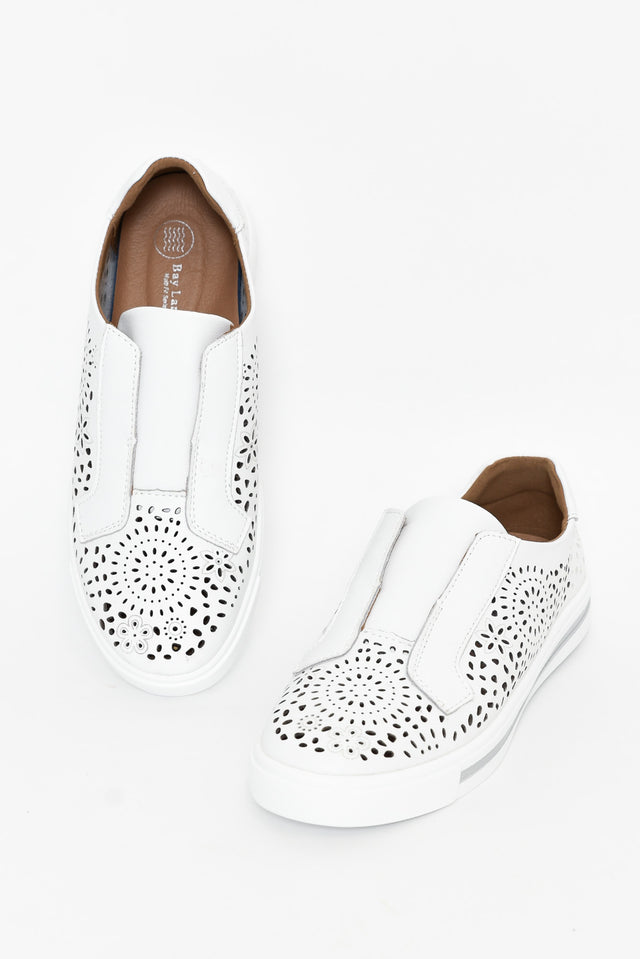Cortina White Slip On Shoe