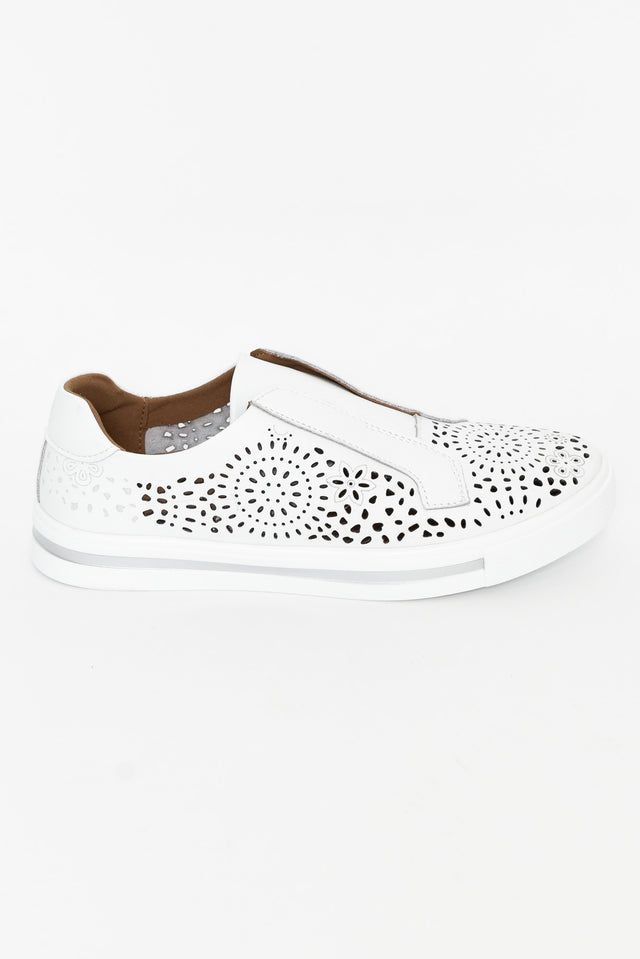 Cortina White Slip On Shoe