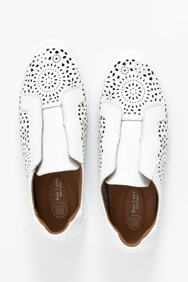 Cortina White Slip On Shoe