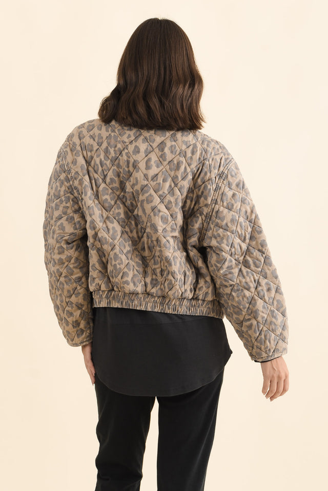Courtney Tan Leopard Bomber Jacket image 6