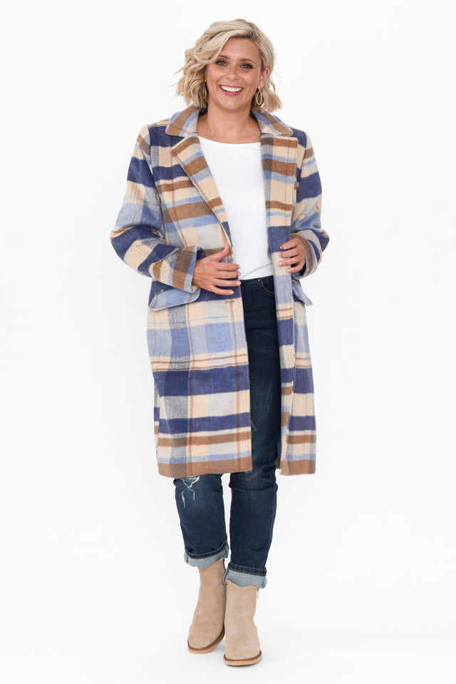 Cove Blue Check Coat banner image