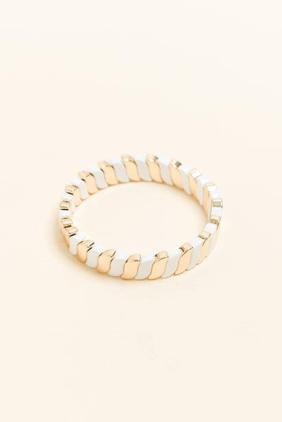 Cupid White Beaded Bracelet