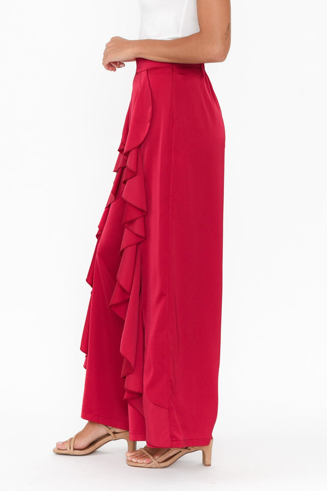 Dancer Red Ruffle Pants,Brunette model,alt text|model:Brontie image 6