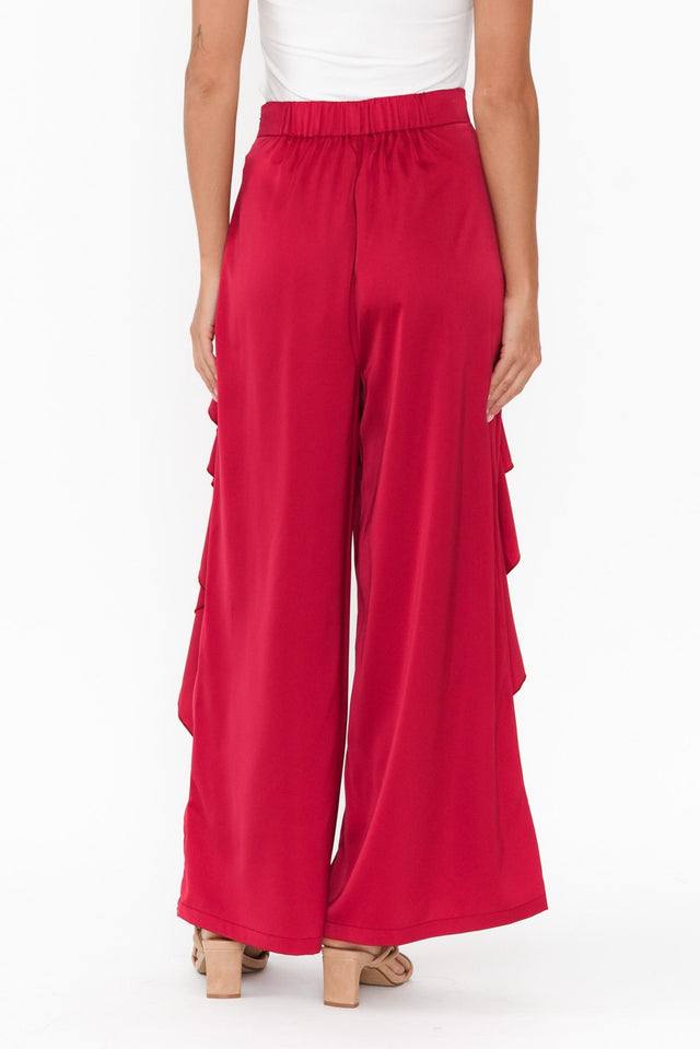 Dancer Red Ruffle Pants,Brunette model,alt text|model:Brontie image 7