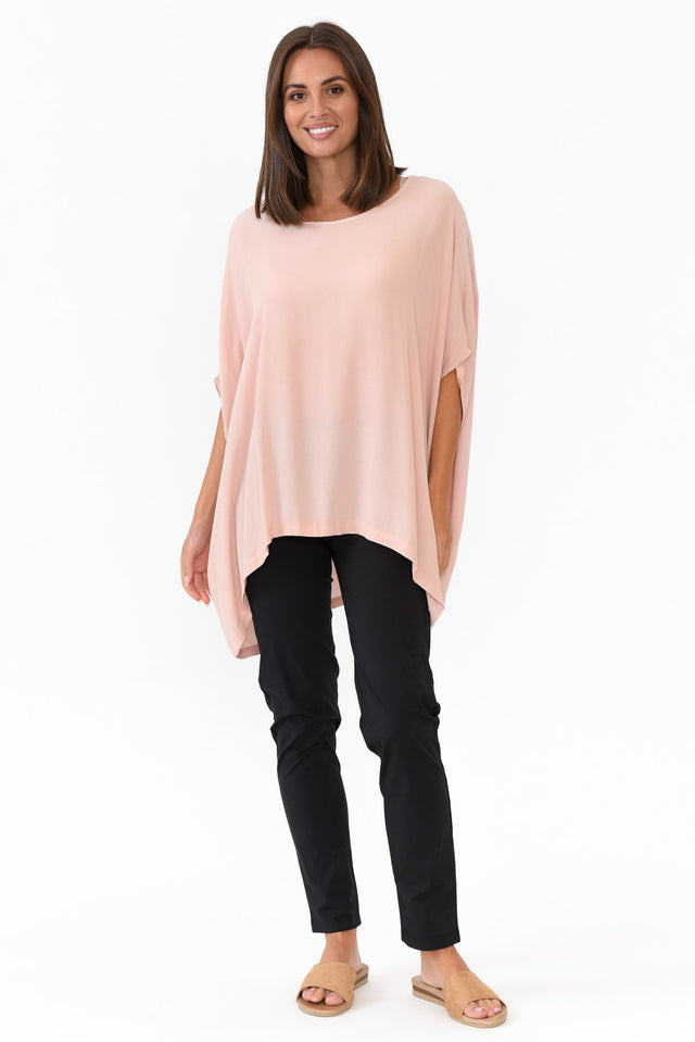 Devon Black Cotton Stretch Pants