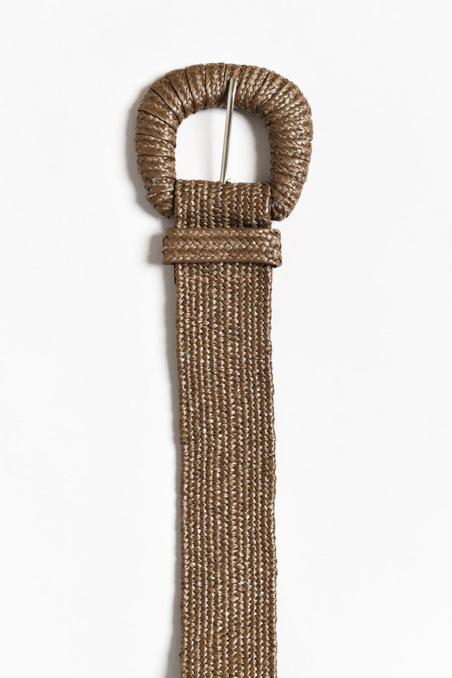 Dia Brown Woven Stretch Belt image 2