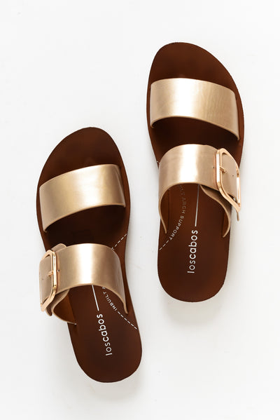 Doti Champagne Buckle Slide