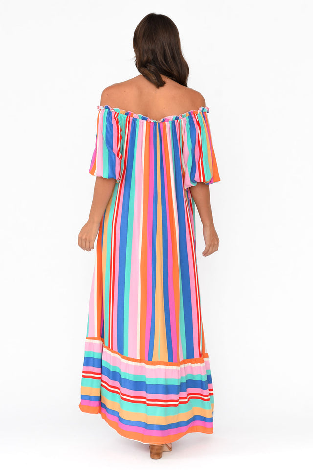 Dove Multi Stripe Maxi Dress