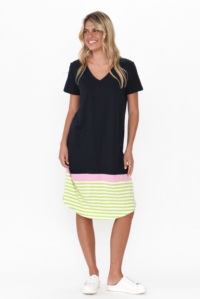 Draw the Line Nautical Tee Dress