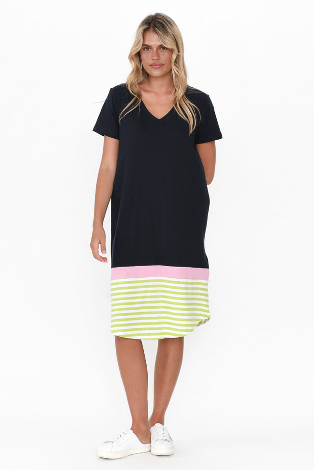 Draw the Line Nautical Tee Dress