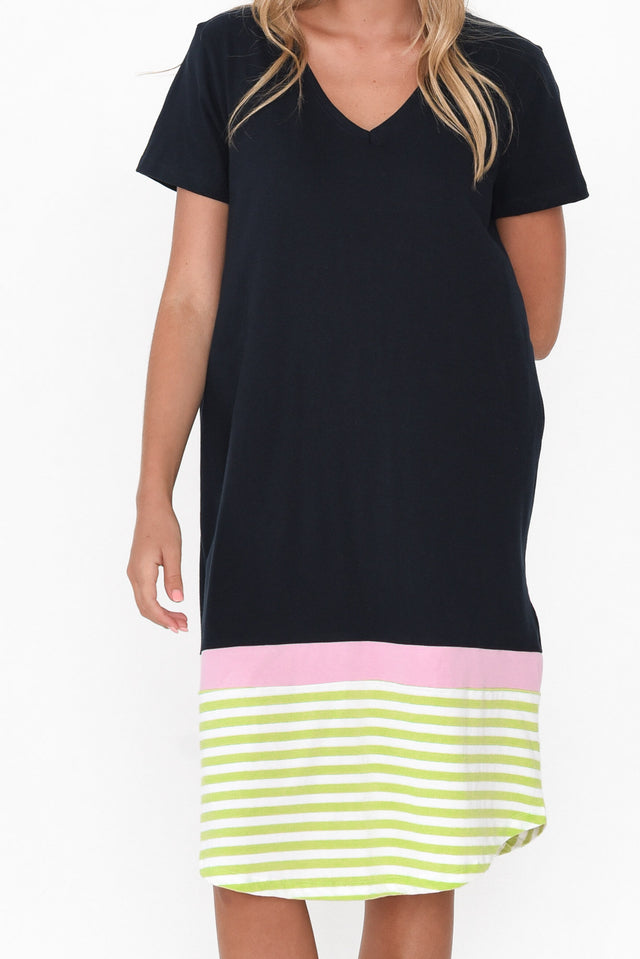 Draw the Line Nautical Tee Dress
