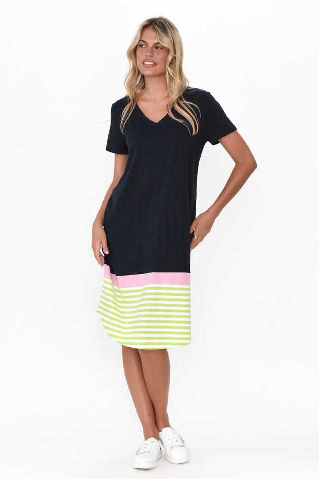 Draw the Line Nautical Tee Dress