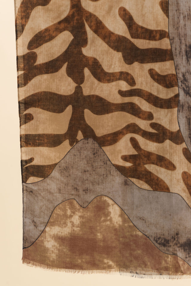 Duke Mocha Abstract Scarf image 3