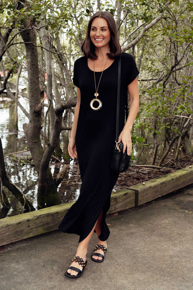 Elsie Black Bamboo Dress image 1
